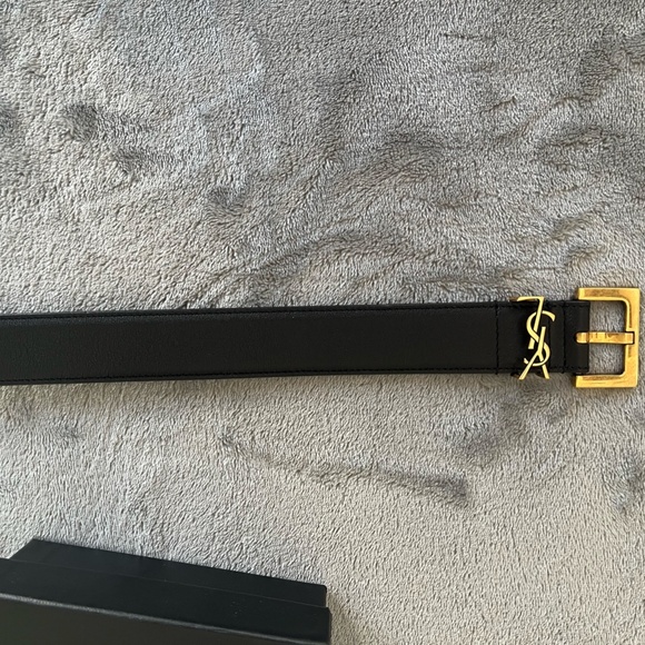 YSL Cassandre Belt in Grained Calfskin YSL 85/ CA 34 - Picture 3 of 5